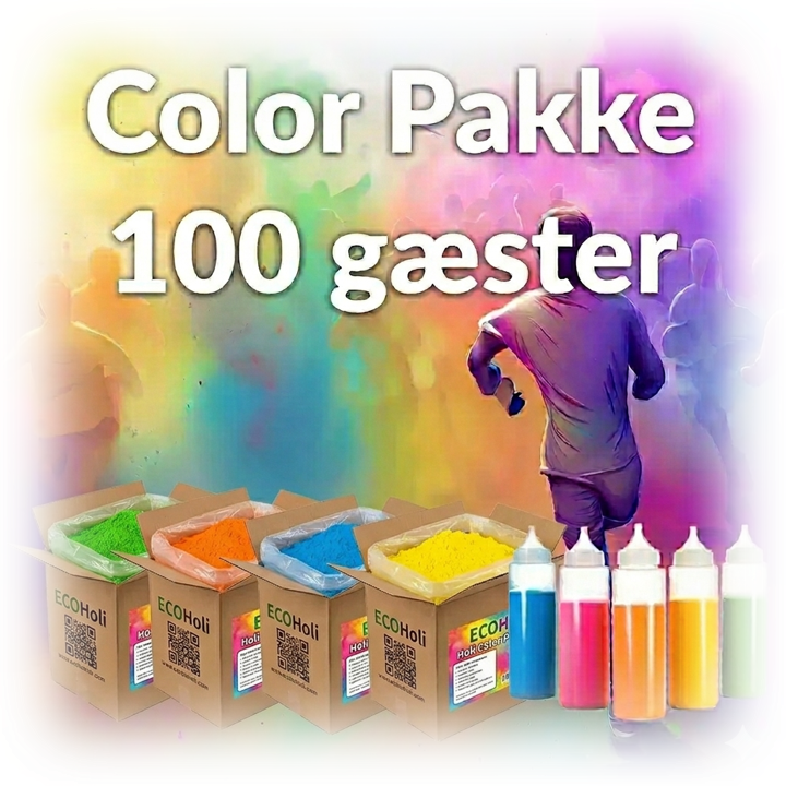 Color Run Pakke til 100 gæster
