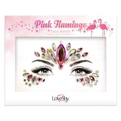 Face Jewels - Pink Flamingo