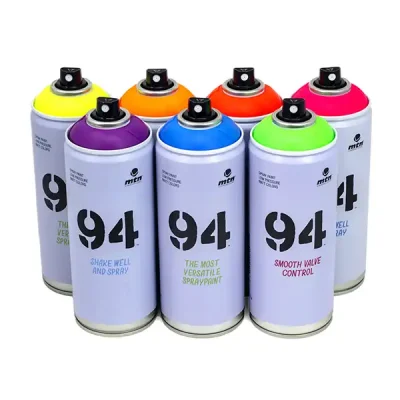 UV Spraymaling 400 ml. 6 farver