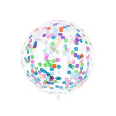 Latex Ballon med Konfetti (100cm)
