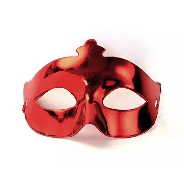 Maske i Blank Rød