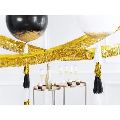 Party Curtain Guld ophængt