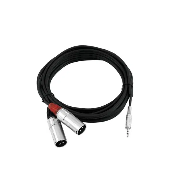 OMNITRONIC 2x XLR - Minijack adapter