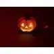 Halloween græskar med LED 12cm tændt