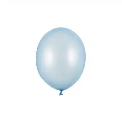 Latex Ballon Metallisk Baby Blå 27cm (x50)