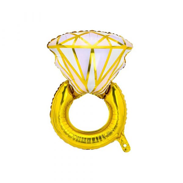 Folieballon Diamant Ring