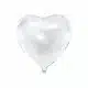 Folieballon Hjerte Hvid 61 cm