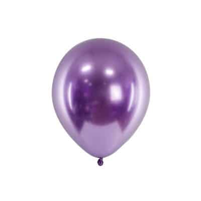 Latex Ballon Glossy Lilla 30 cm (10 stk.)