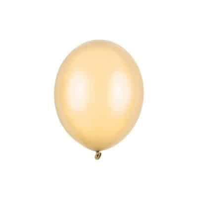 Latex Ballon Metallisk Lys Orange 30 cm (10 stk.)