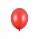 Latex Ballon Metallisk Rød 30 cm (10 stk.)