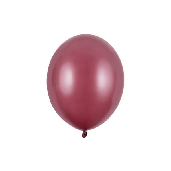 Latex Ballon Metallisk Rødbrun 30 cm (10 stk.)