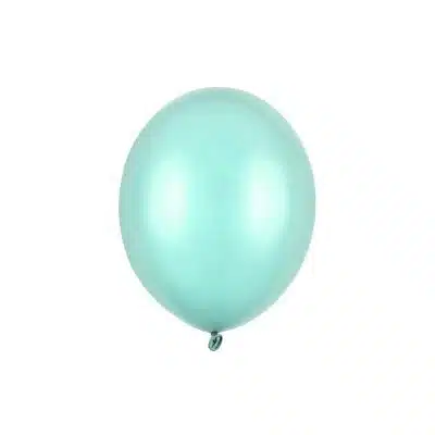 Latex ballon Metallic Mint 30 cm 10 stk