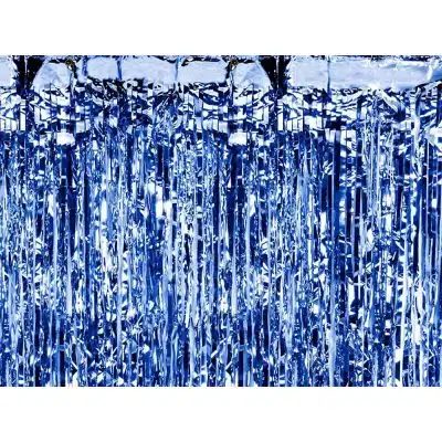 Party curtain, Blå, 90x250cm