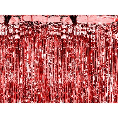 Party curtain, Rød, 90x250cm