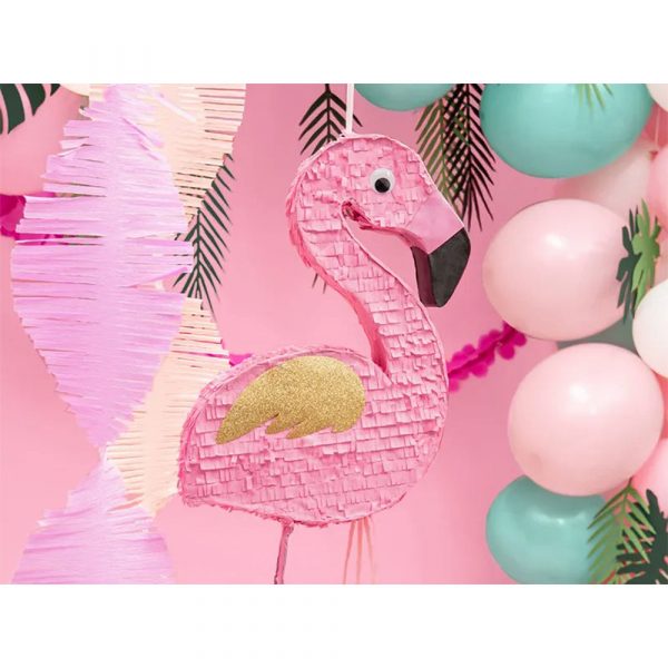 Pinata Flamingo hængt op