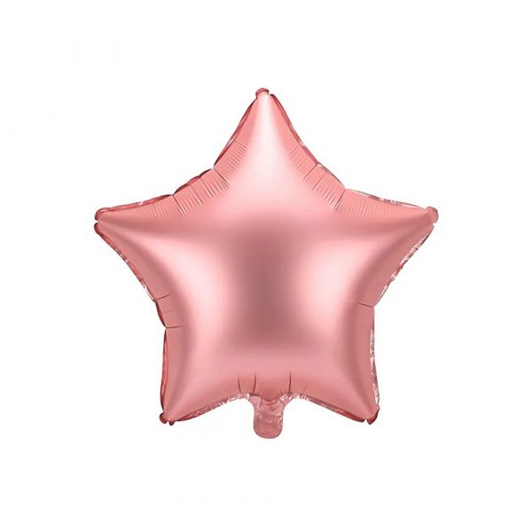 Stjerne folieballon Rosa Guld