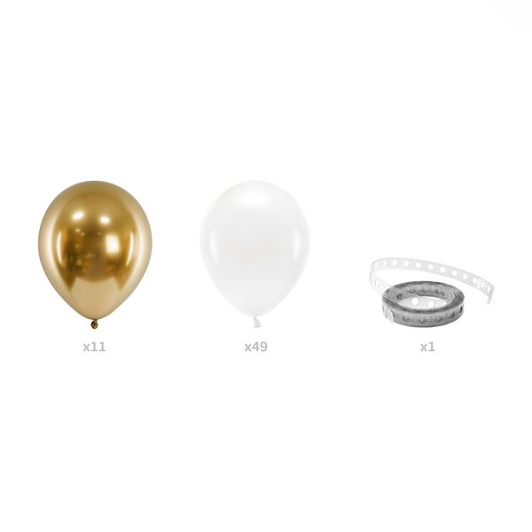 Ballon Guirlande, 200cm (HvidGuld) indhold