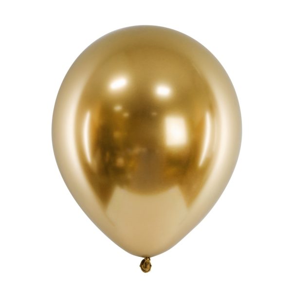 Latex Ballon Glossy Guld 30 cm (50 stk.)