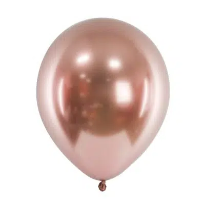 Latex Ballon Glossy Rosa Guld 30 cm (50 stk.)