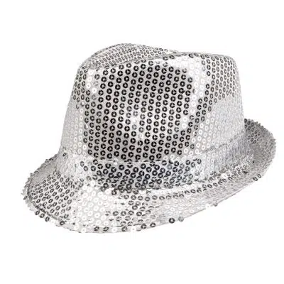 Sølv Paillet Hat