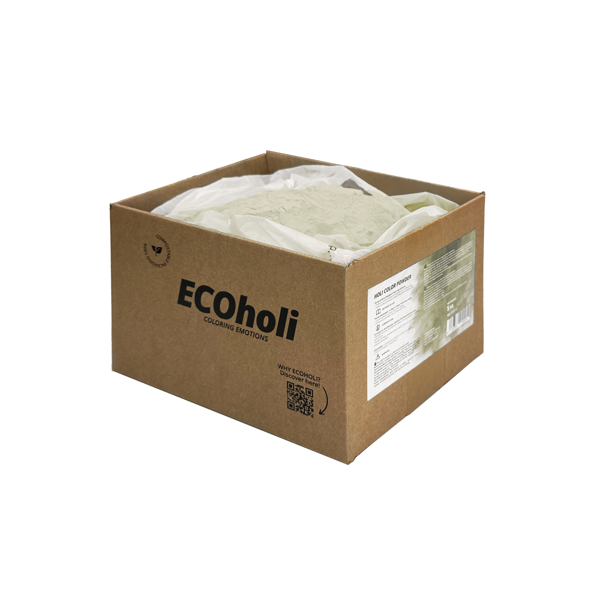 Farvepulver 5kg - Hvid