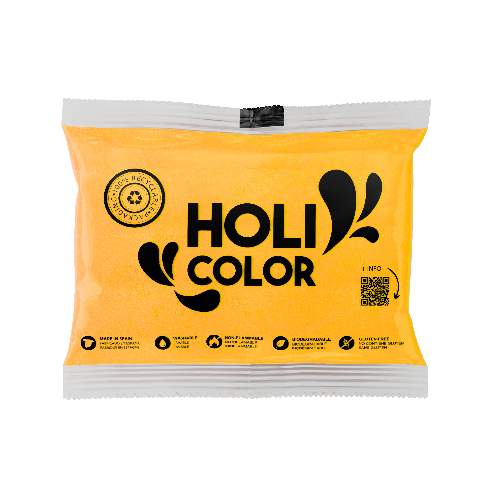 Farvepulver 75 gram - Gul