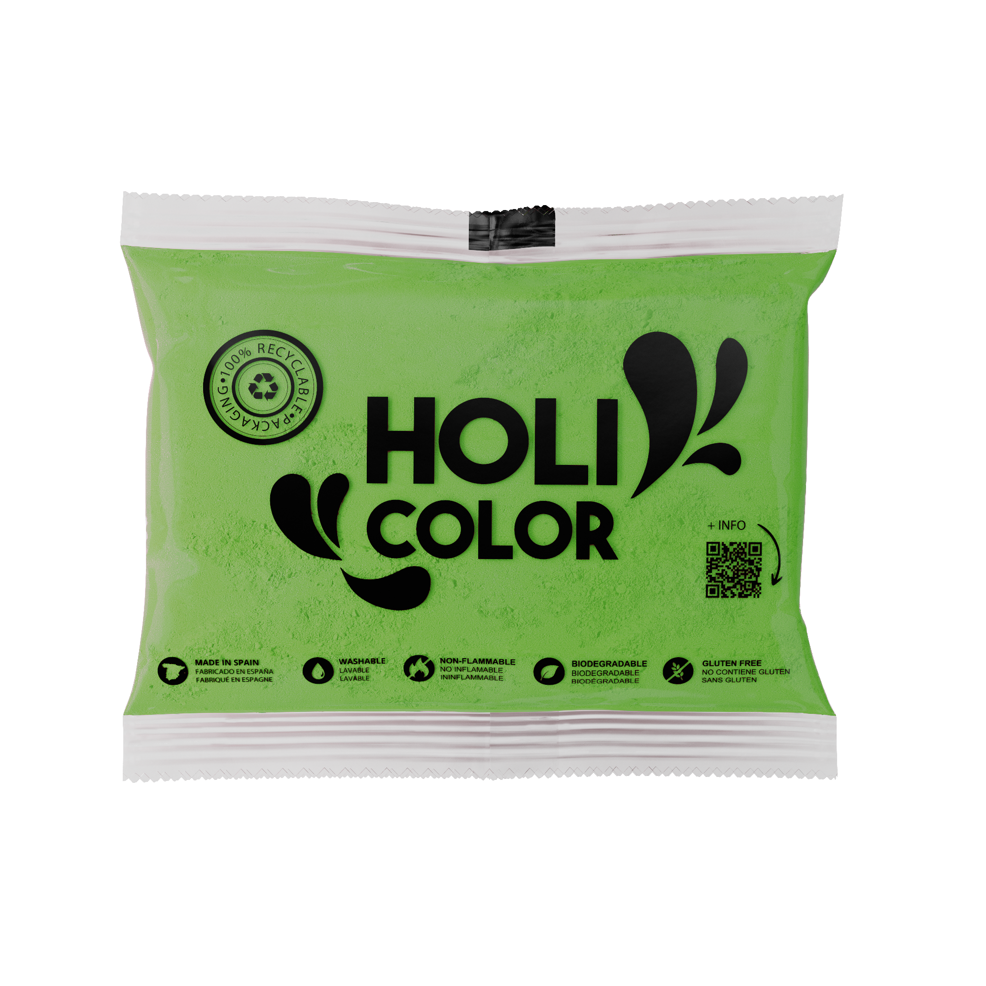 Farvepulver 75 gram - Grøn