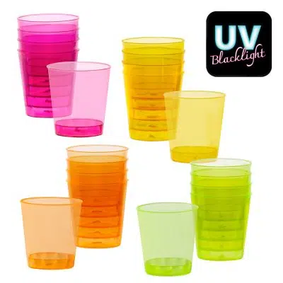 UV Neon Shotglas (20 pak)