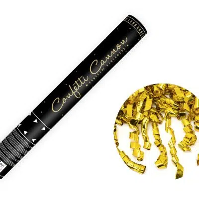 Konfettirør 40 cm – Guld Streamer