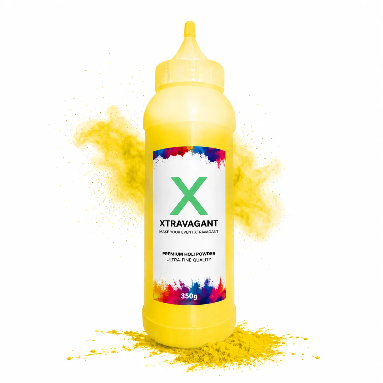 Holi flaske gul